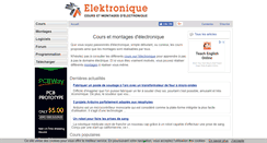 Desktop Screenshot of elektronique.fr