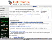 Tablet Screenshot of elektronique.fr